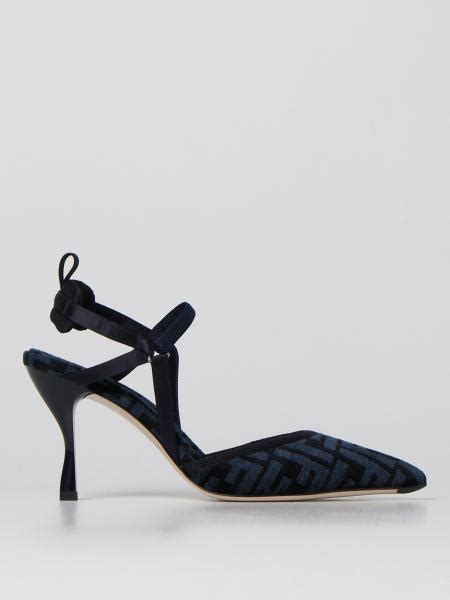 fendi high heels blue|fendi ankle strap heels.